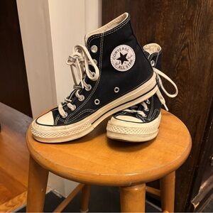 Black & White Converse Chuck 70 High Top Women’s Size 5